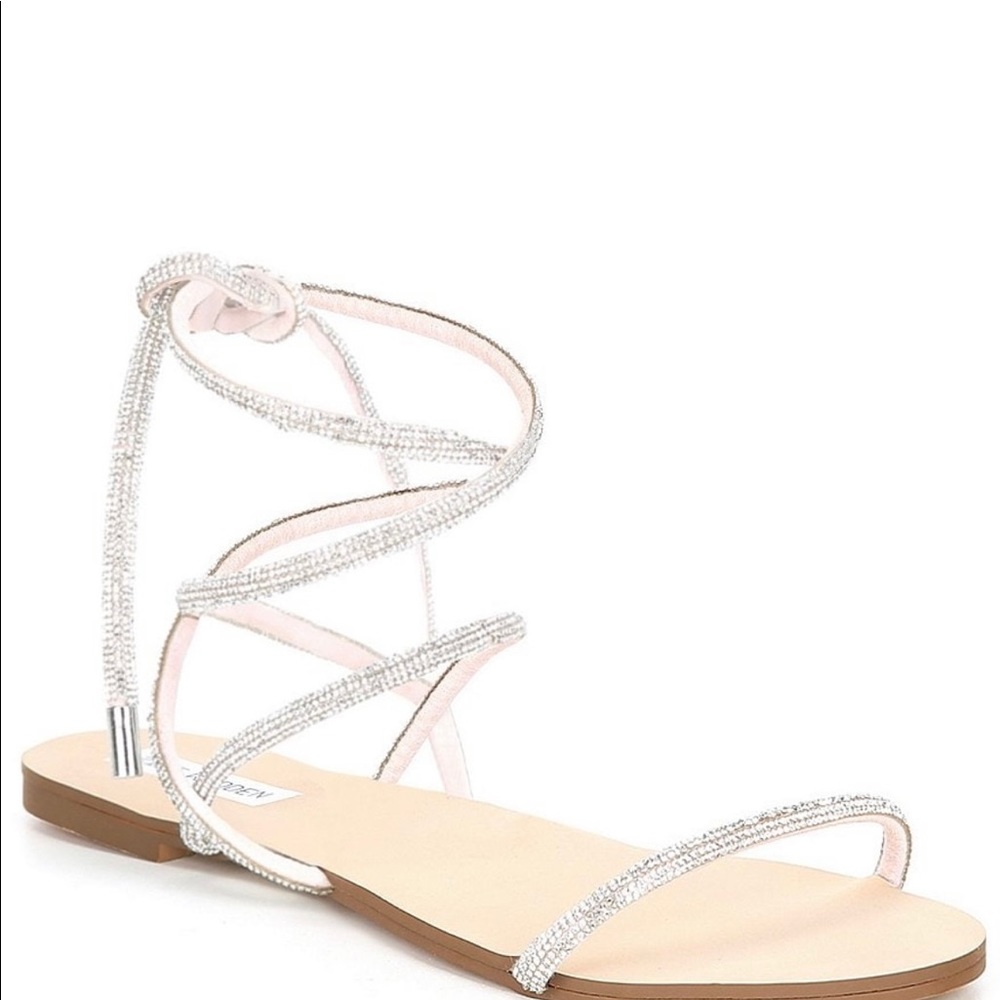 Steve Madden
Twirl-R Rhinestone Embellished Ankle Wrap Sandals
Size 6.5